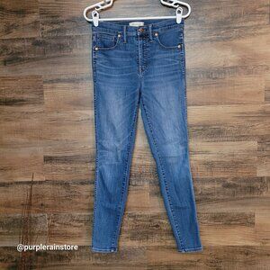 Madewell Jeans Size 28 Skinny 10" High Rise Tummy Control Danny Wash G7391